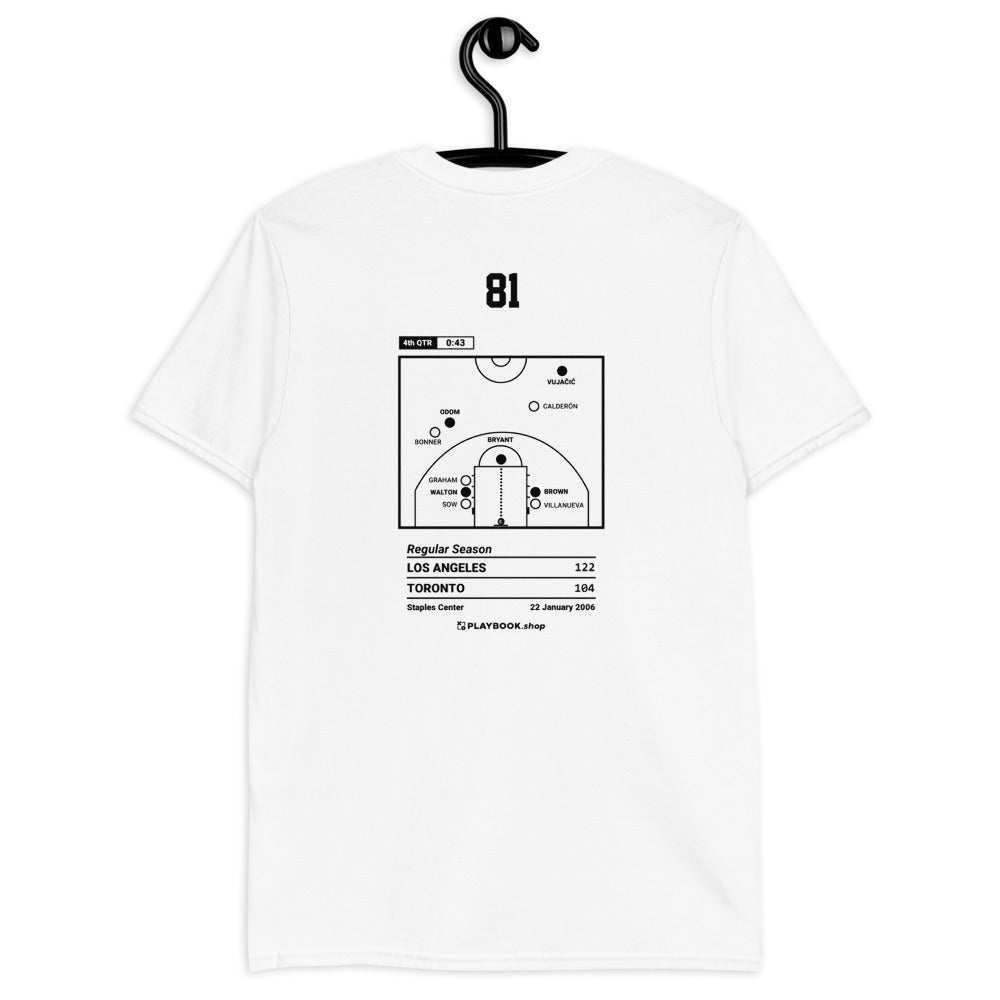 Los Angeles Lakers Greatest Plays T-shirt: 81 (2006)