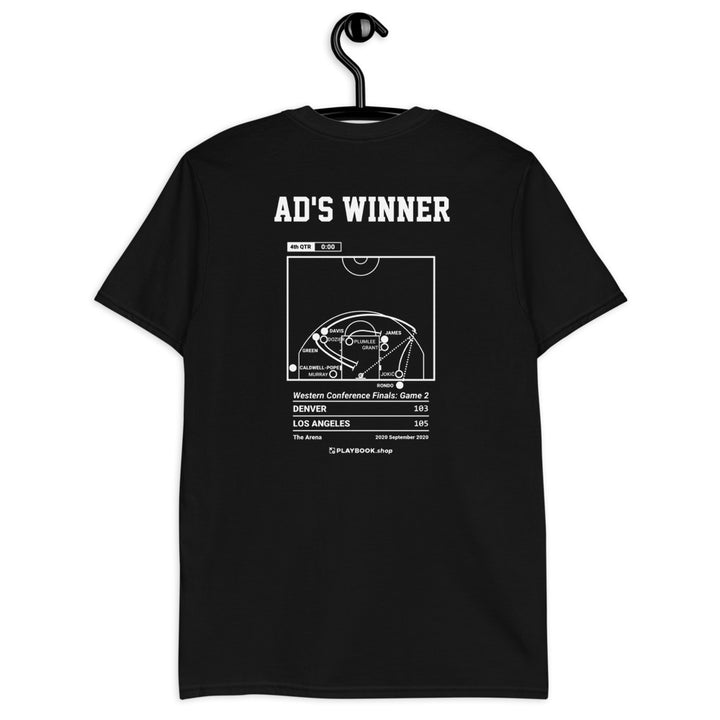 Los Angeles Lakers Greatest Plays T-shirt: AD's Winner (2020)