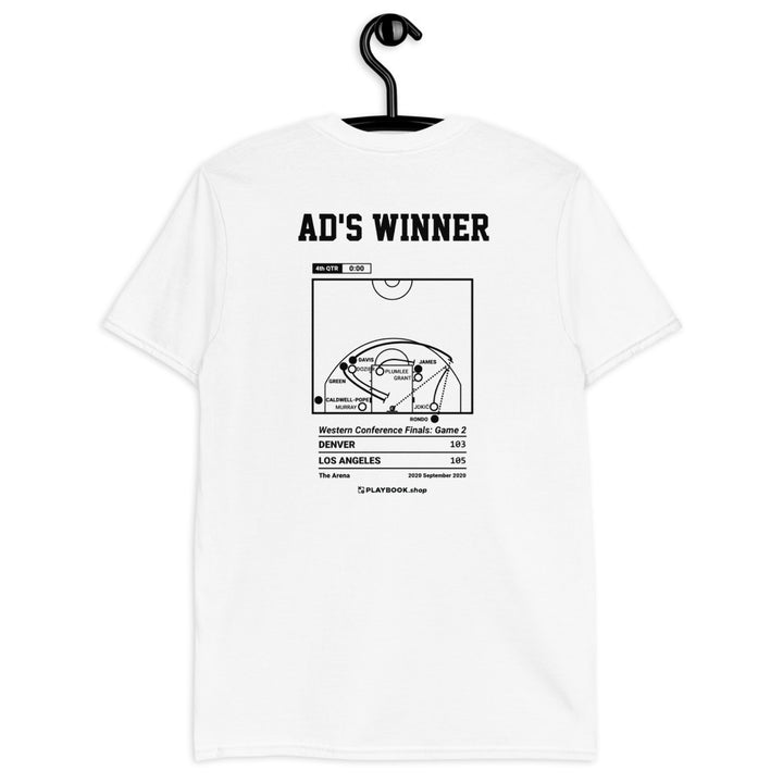 Los Angeles Lakers Greatest Plays T-shirt: AD's Winner (2020)