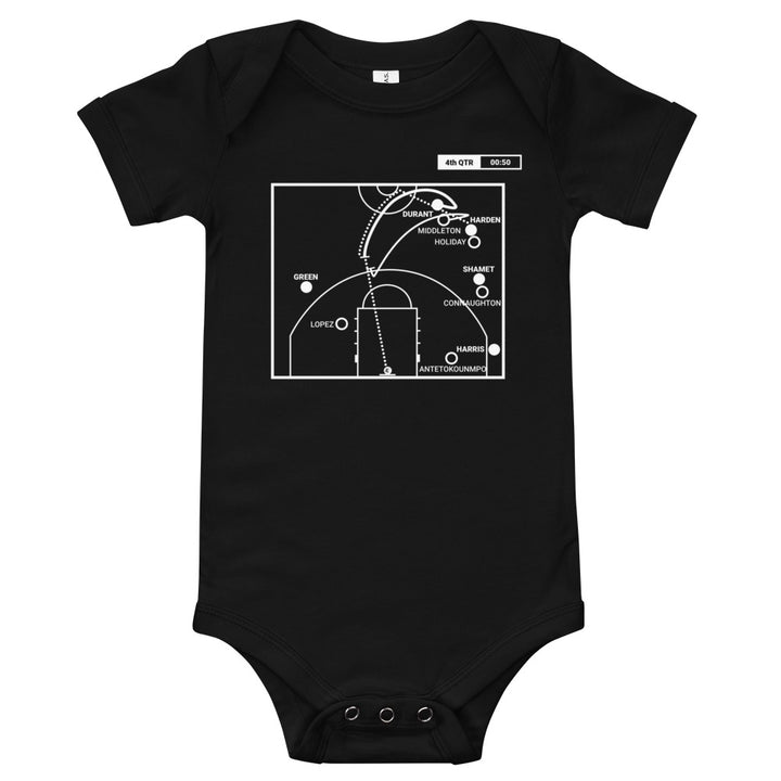 Brooklyn Nets Greatest Plays Baby Bodysuit: KD's night (2021)