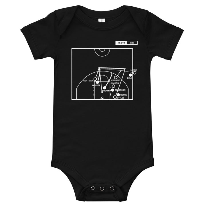 Boston Celtics Greatest Plays Baby Bodysuit: 21-point comeback (2002)