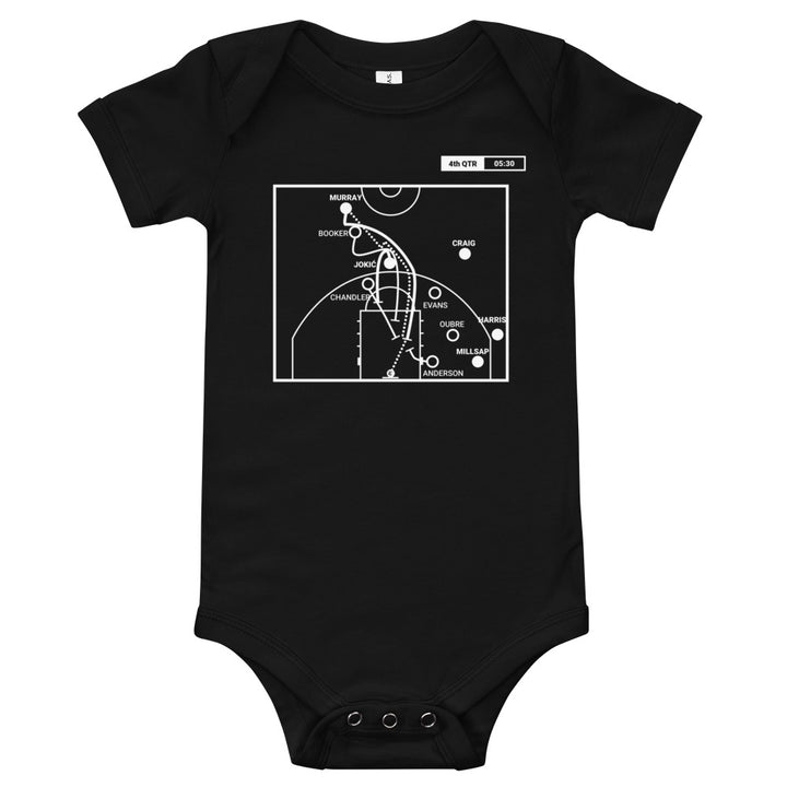 Denver Nuggets Greatest Plays Baby Bodysuit: Joker's Perfect triple double (2018)