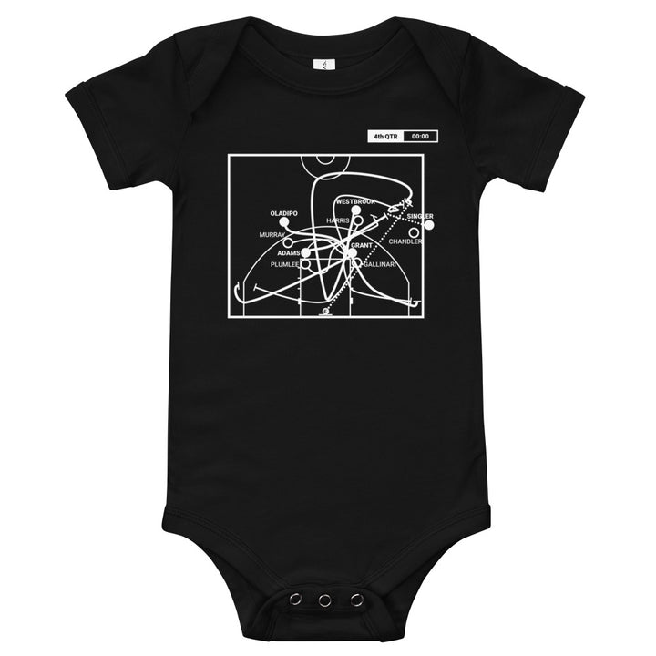 Oklahoma City Thunder Greatest Plays Baby Bodysuit: Westbrook's MVP Moment (2017)
