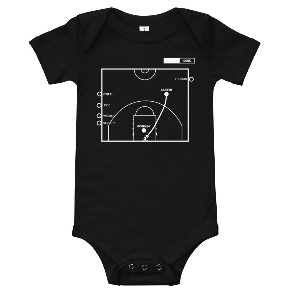 Toronto Raptors Greatest Plays Baby Bodysuit: It's over! (2000)