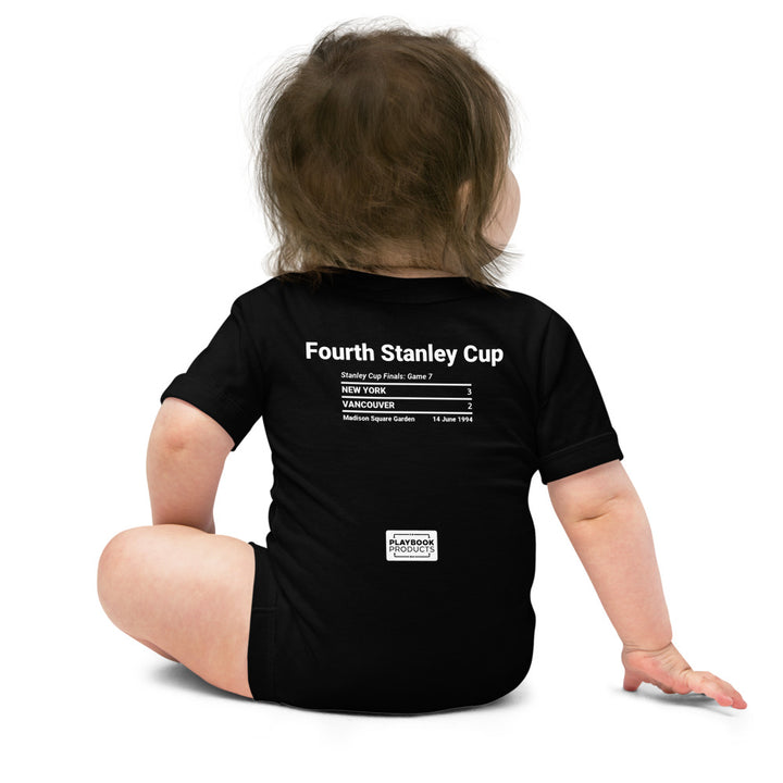 New York Rangers Greatest Goals Baby Bodysuit: Fourth Stanley Cup (1994)