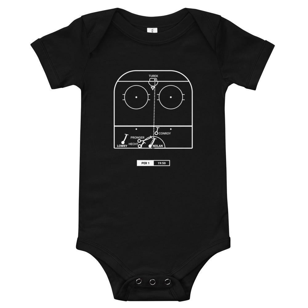 San Jose Sharks Greatest Goals Baby Bodysuit: Nolan's 90 footer (2000)