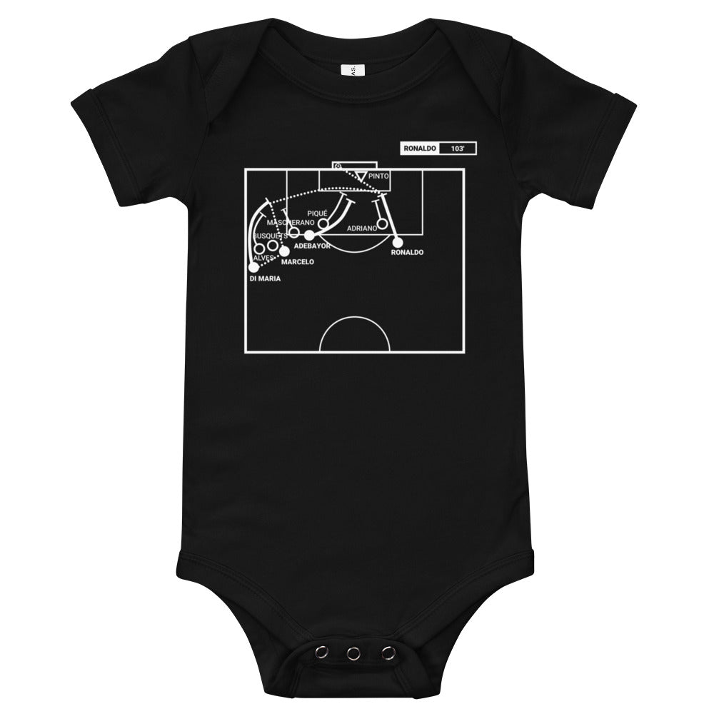 Real Madrid Greatest Goals Baby Bodysuit: Beating Barcelona (2011)