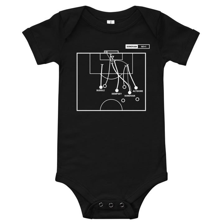 USMNT Greatest Goals Baby Bodysuit: Winning the group (2010)