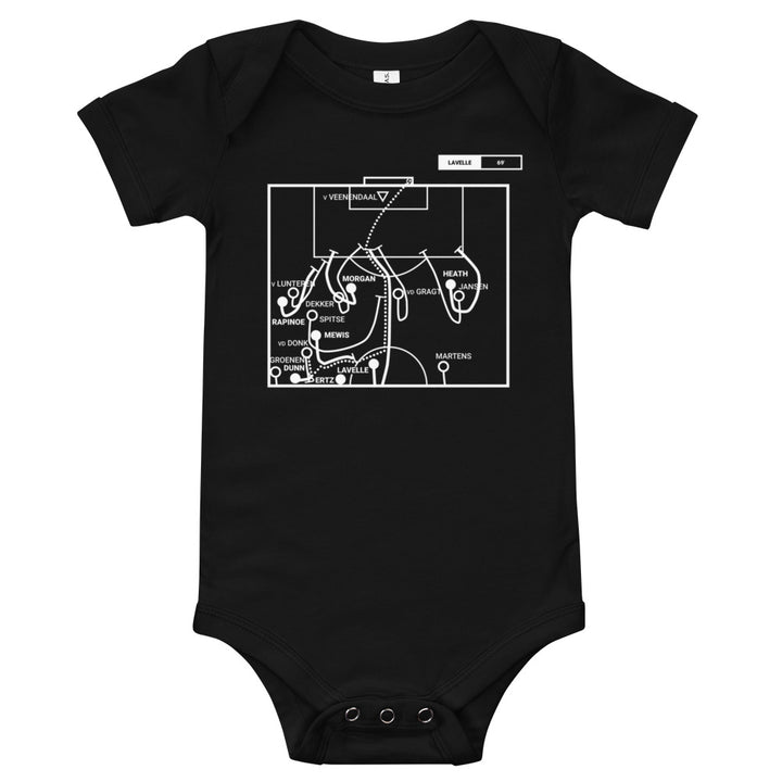 USWNT Greatest Goals Baby Bodysuit: Lavelle's Run (2019)
