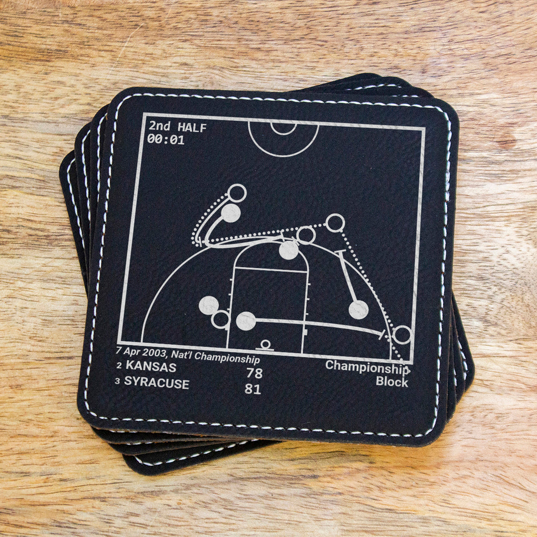 Syracuse Basketball Greatest Plays: Leatherette Coasters (Set of 4)
