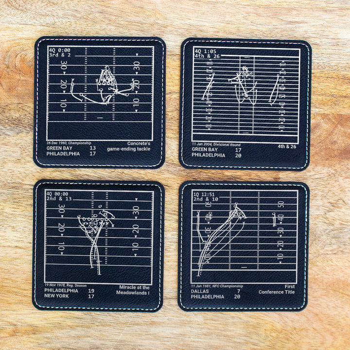 Greatest Eagles Vintage Plays: Leatherette Coasters (Set of 4)