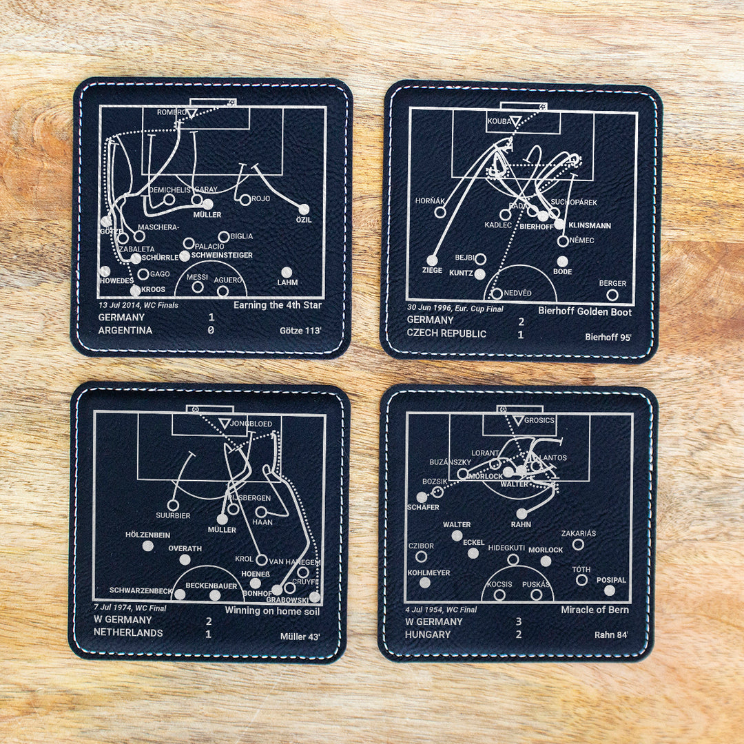 Greatest Germany National Team Plays: Leatherette Coasters (Set of 4)