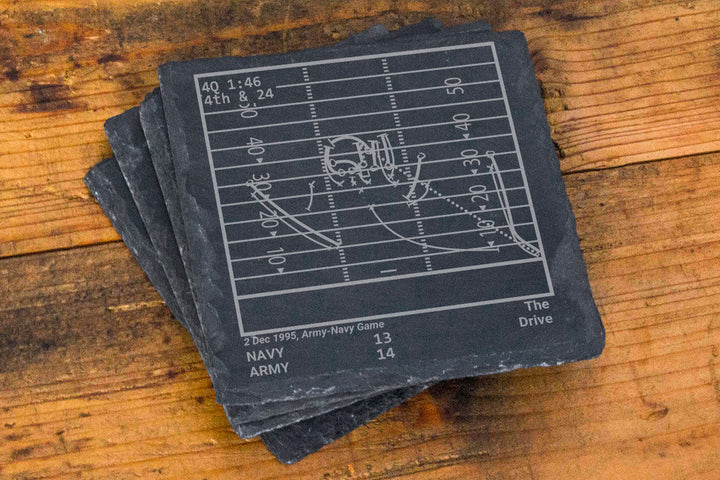 Army Football Greatest Plays: Slate Coasters (Set of 4)