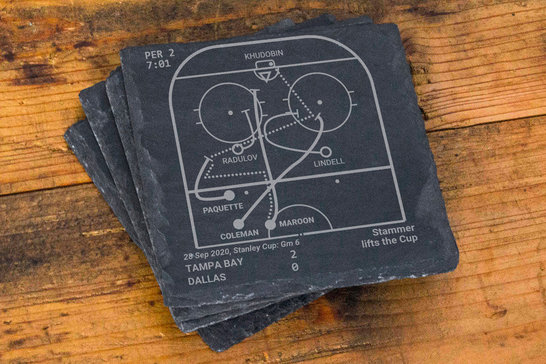 <b>2020 Champions</b> Lightning Plays: Slate Coasters (Set of 4)