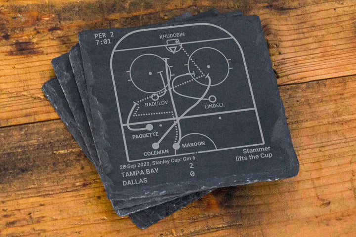 <b>2020 Champions</b> Lightning Plays: Slate Coasters (Set of 4)