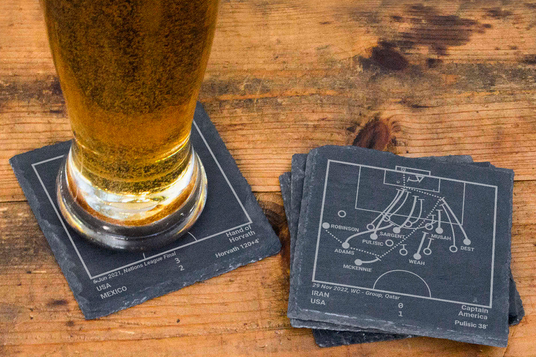 Greatest USMNT Modern Plays: Slate Coasters (Set of 4)