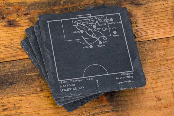 Watford Greatest Goals: Slate Coasters (Set of 4)