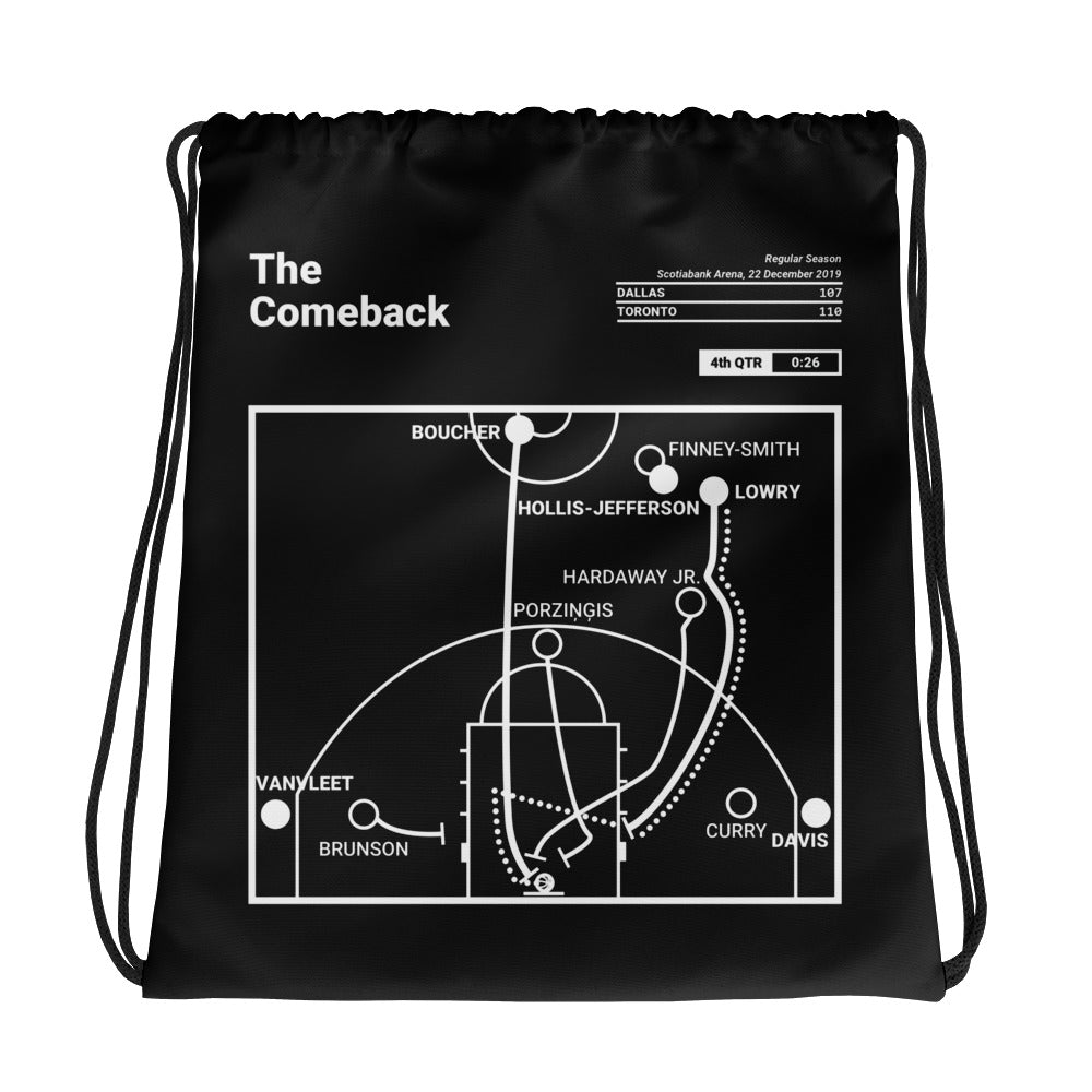 Toronto Raptors Greatest Plays Drawstring Bag: The Comeback (2019)