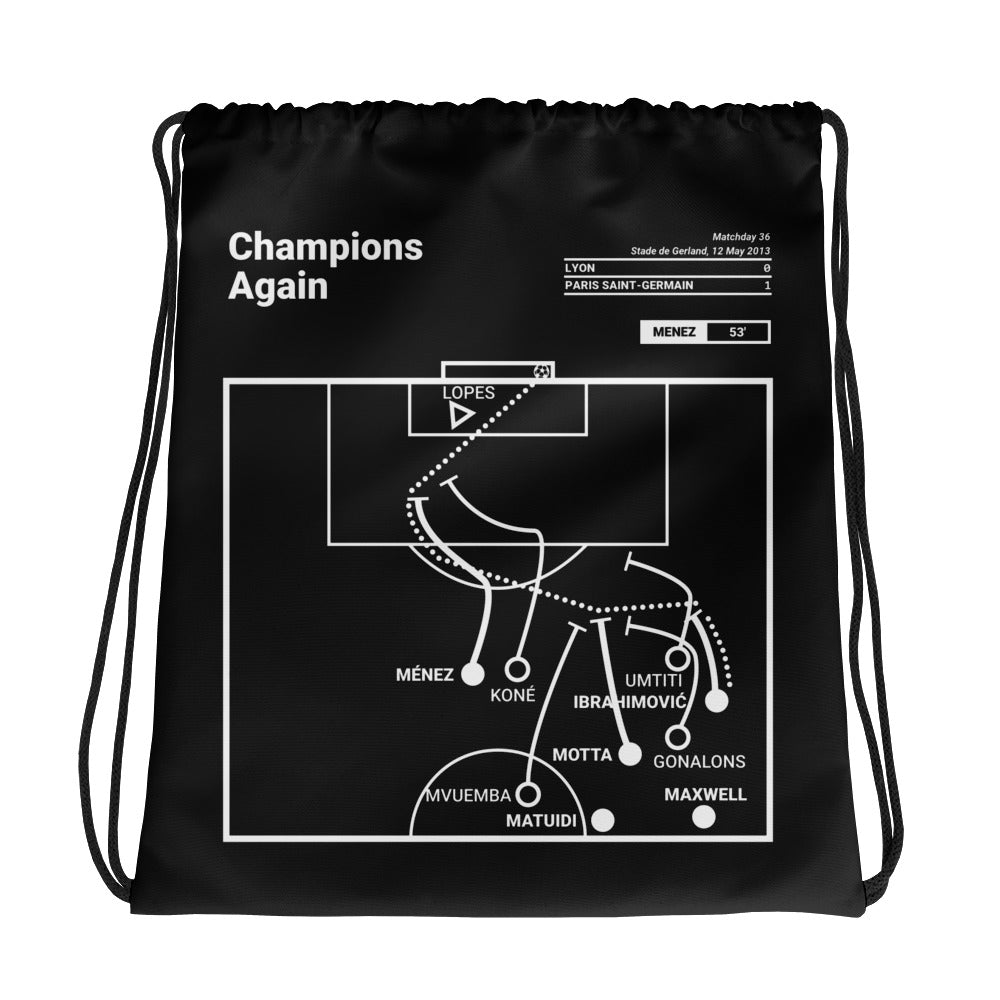 Paris Saint-Germain Greatest Goals Drawstring Bag: Champions Again (2013)