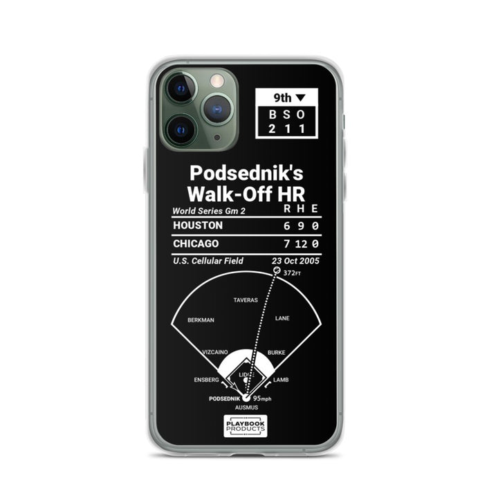 Chicago White Sox Greatest Plays iPhone Case: Podsednik's Walk-Off HR (2005)
