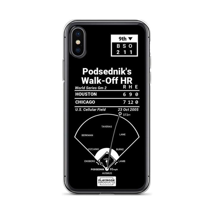 Chicago White Sox Greatest Plays iPhone Case: Podsednik's Walk-Off HR (2005)