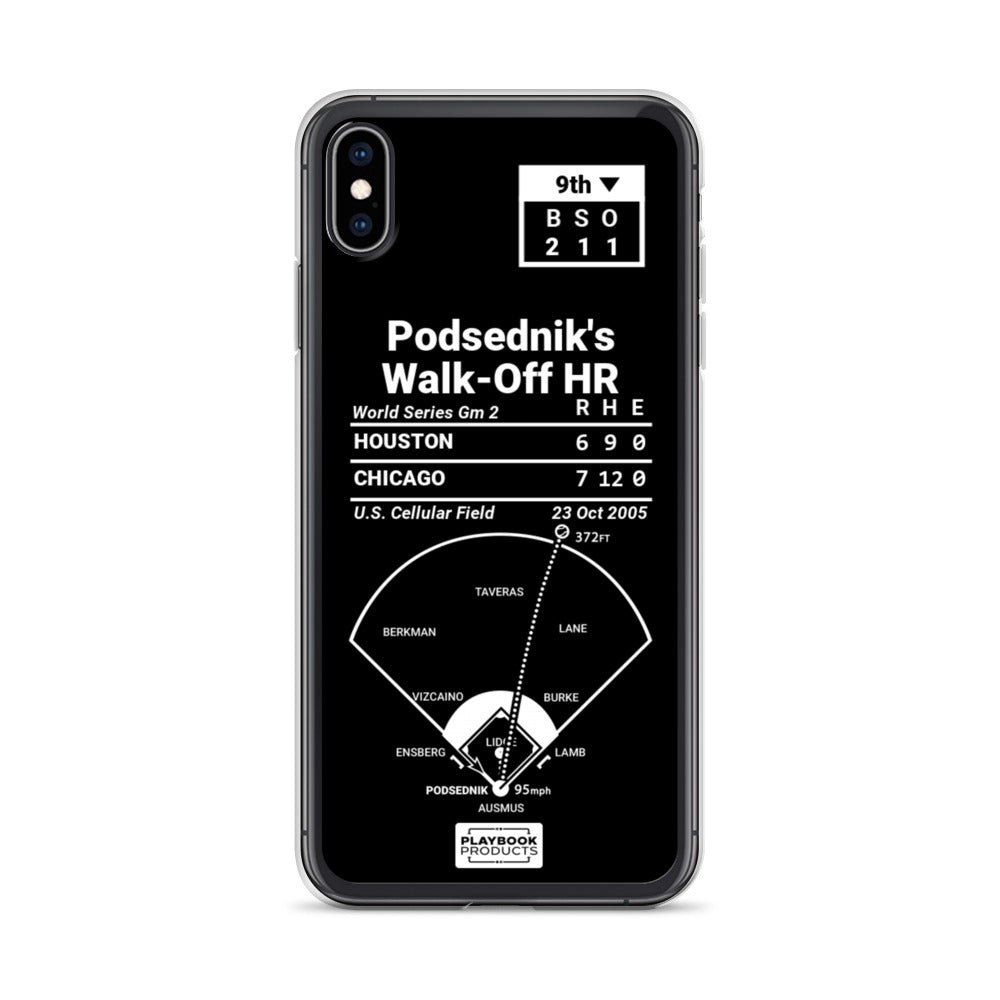 Chicago White Sox Greatest Plays iPhone Case: Podsednik's Walk-Off HR (2005)