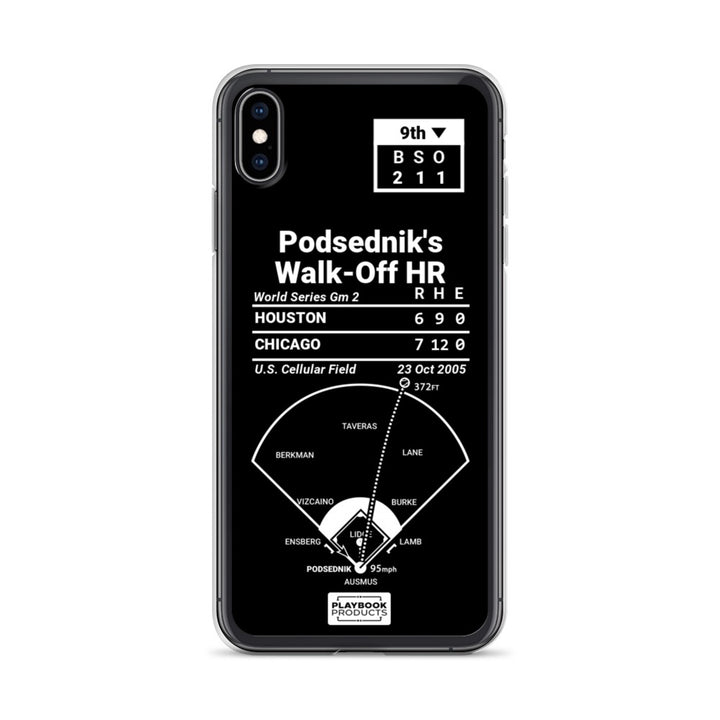 Chicago White Sox Greatest Plays iPhone Case: Podsednik's Walk-Off HR (2005)