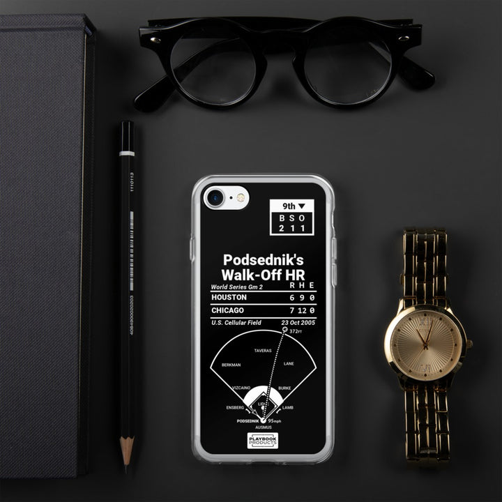 Chicago White Sox Greatest Plays iPhone Case: Podsednik's Walk-Off HR (2005)