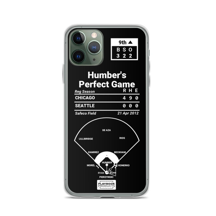 Chicago White Sox Greatest Plays iPhone Case: Humber's Perfect Game (2012)
