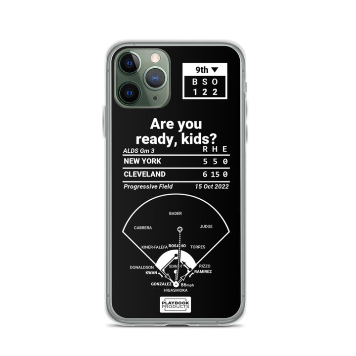 Cleveland Guardians Greatest Plays iPhone Case: Are you ready, kids? (2022)