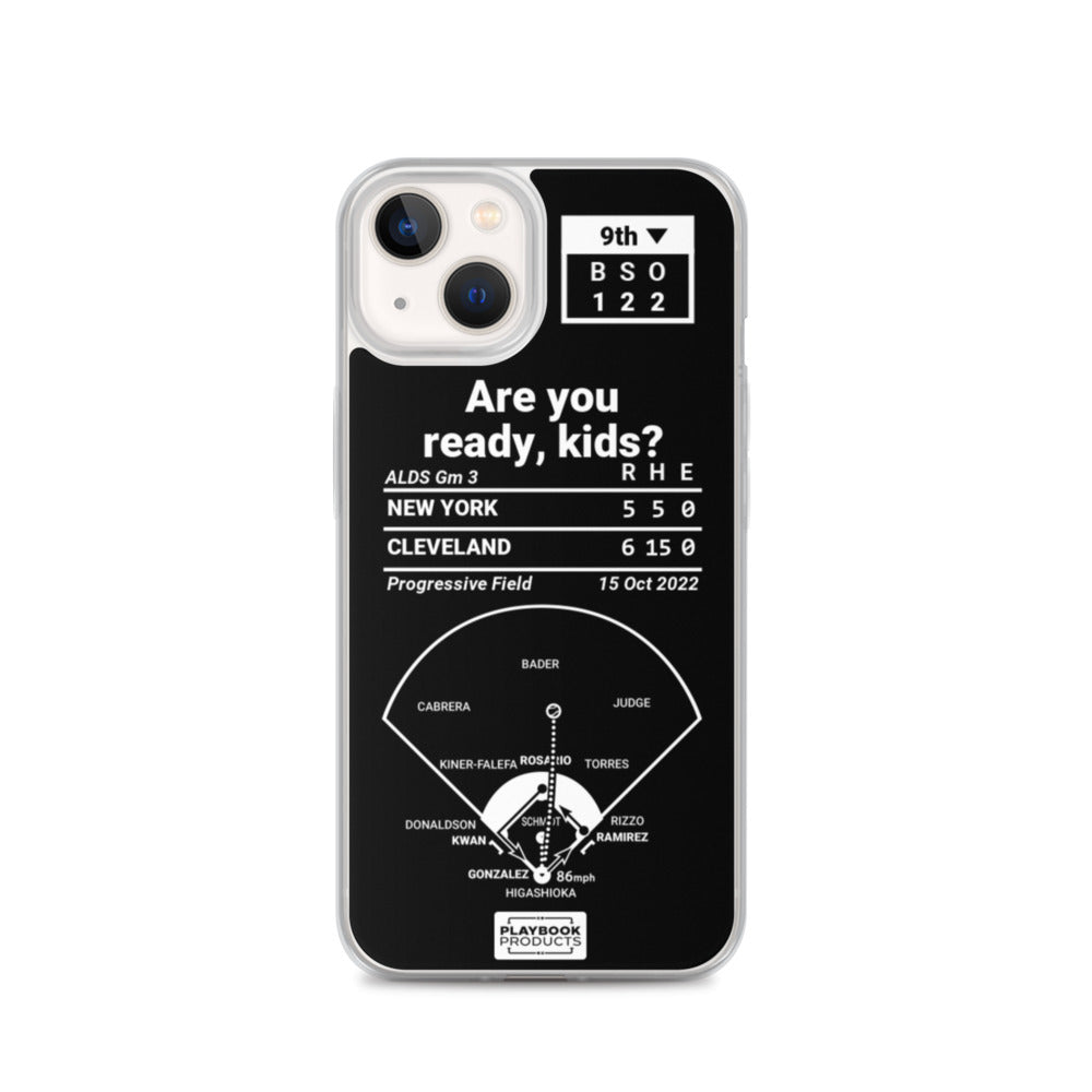 Cleveland Guardians Greatest Plays iPhone Case: Are you ready, kids? (2022)