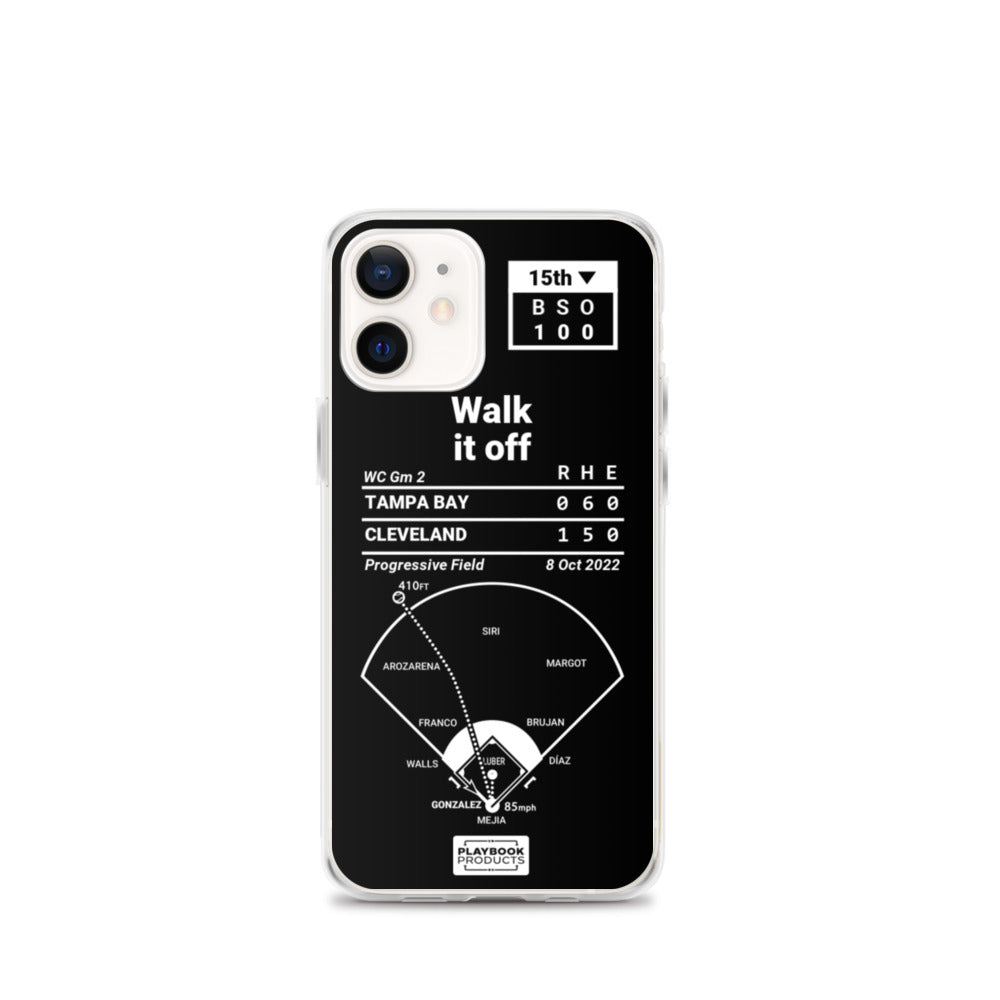 Cleveland Guardians Greatest Plays iPhone Case: Walk it off (2022)