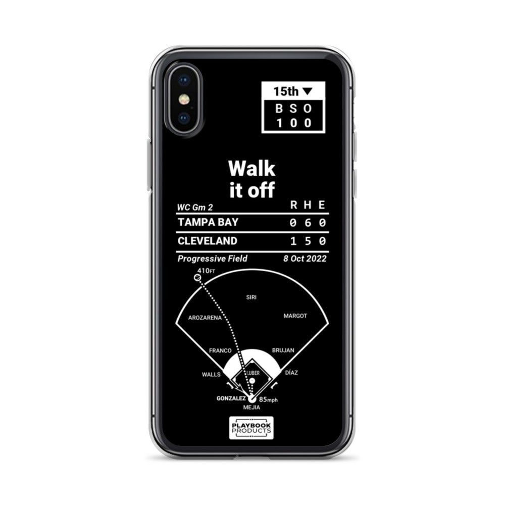 Cleveland Guardians Greatest Plays iPhone Case: Walk it off (2022)