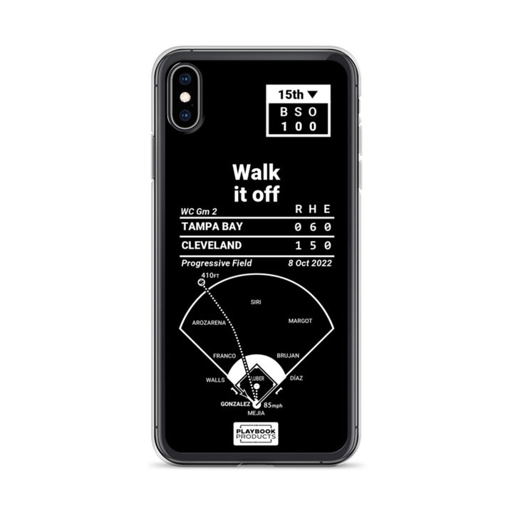 Cleveland Guardians Greatest Plays iPhone Case: Walk it off (2022)