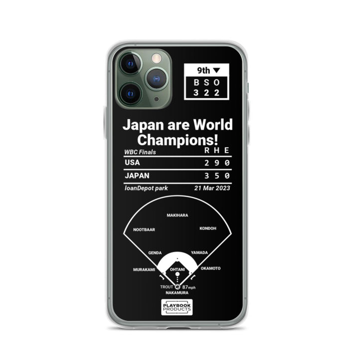 Japan National Team Greatest Plays iPhone Case: Japan are World Champions! (2023)