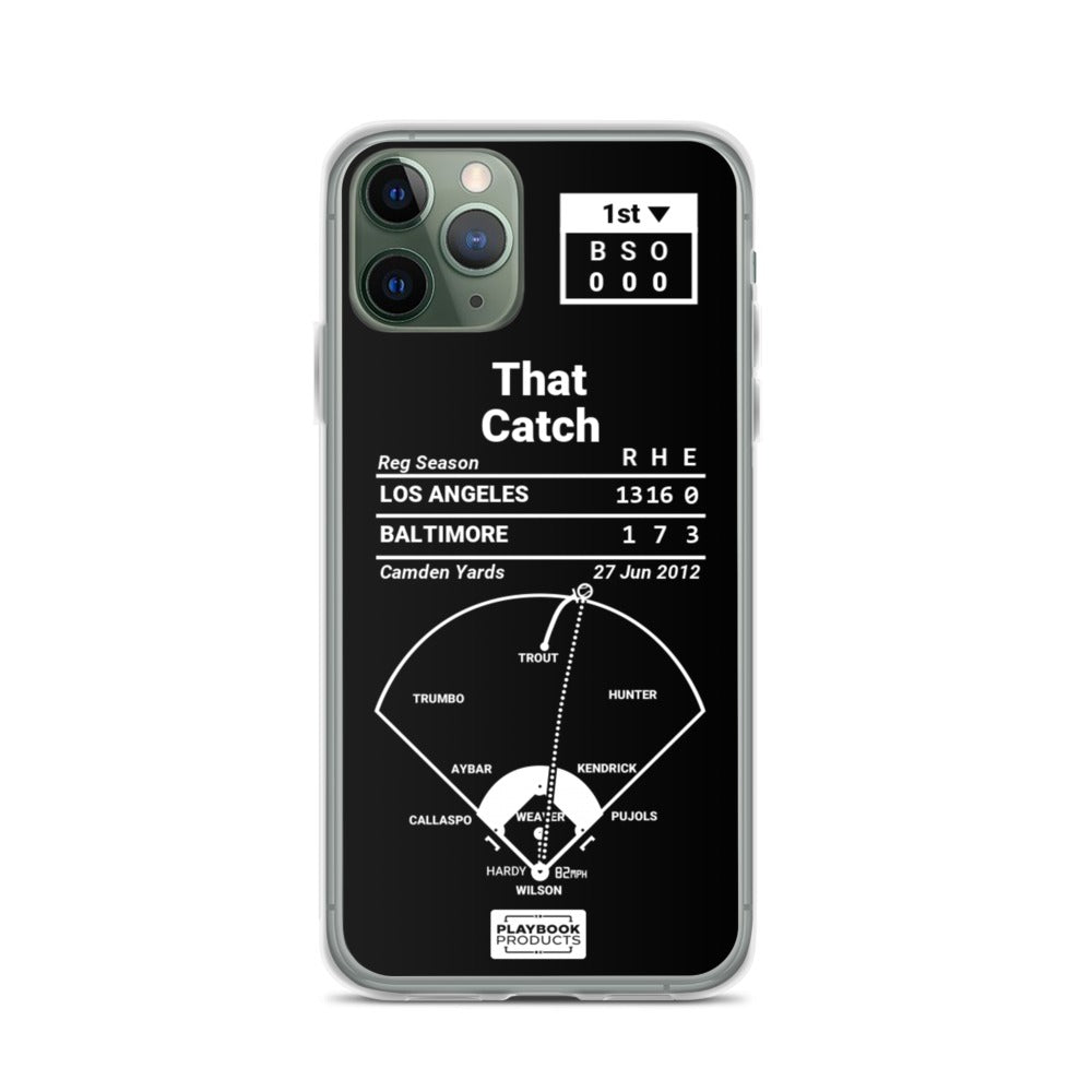 Los Angeles Angels Greatest Plays iPhone Case: That Catch (2012)