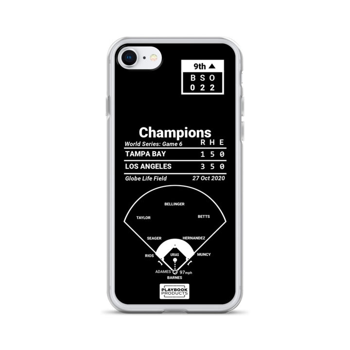 Los Angeles Dodgers Greatest Plays iPhone Case: Champions (2020)