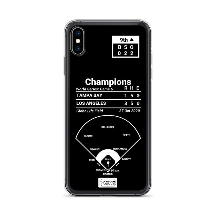 Los Angeles Dodgers Greatest Plays iPhone Case: Champions (2020)