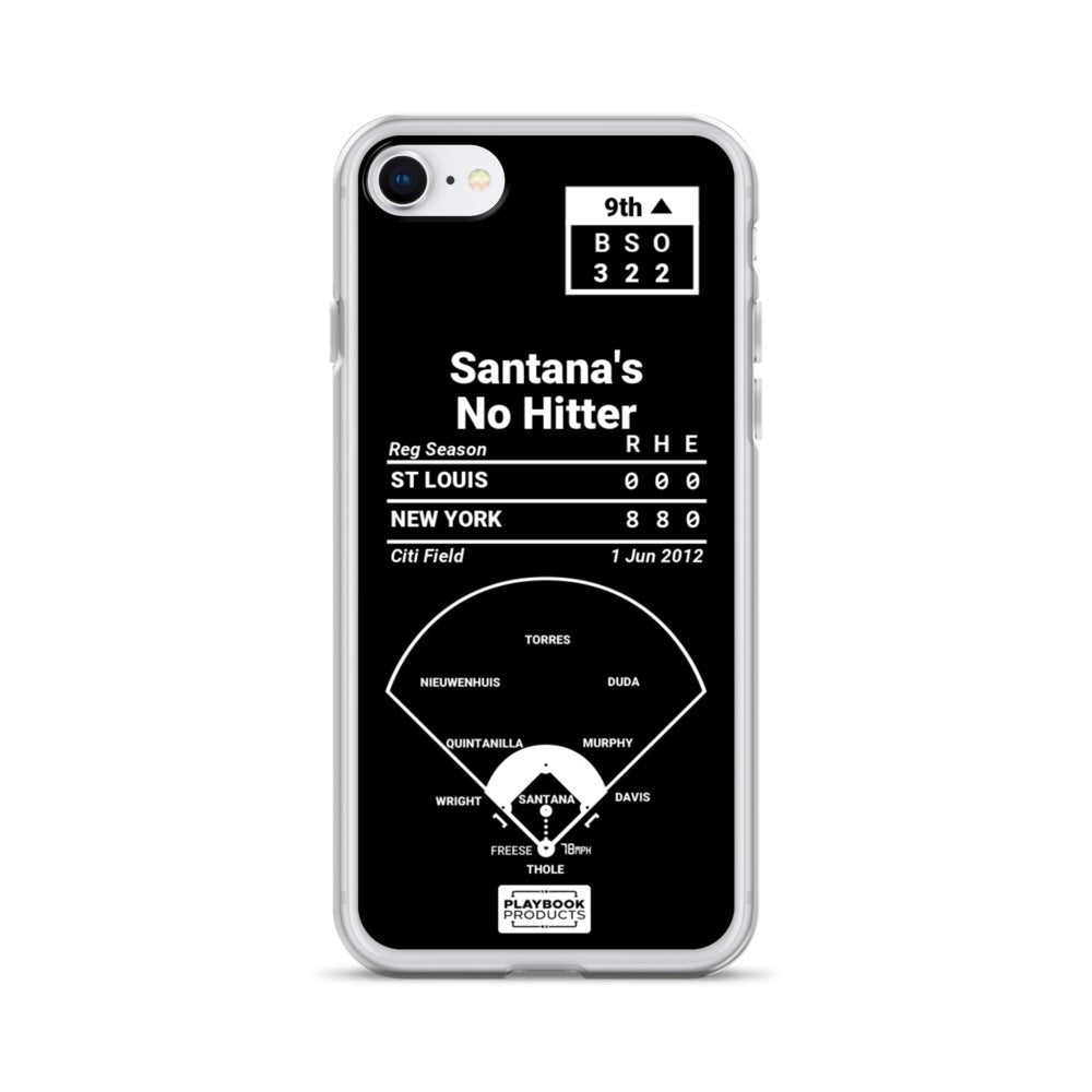 New York Mets Greatest Plays iPhone Case: Santana's No Hitter (2012) – Playbook New York Mets Greatest Plays iPhone Case: Santana's No Hitter (2012) – Playbook