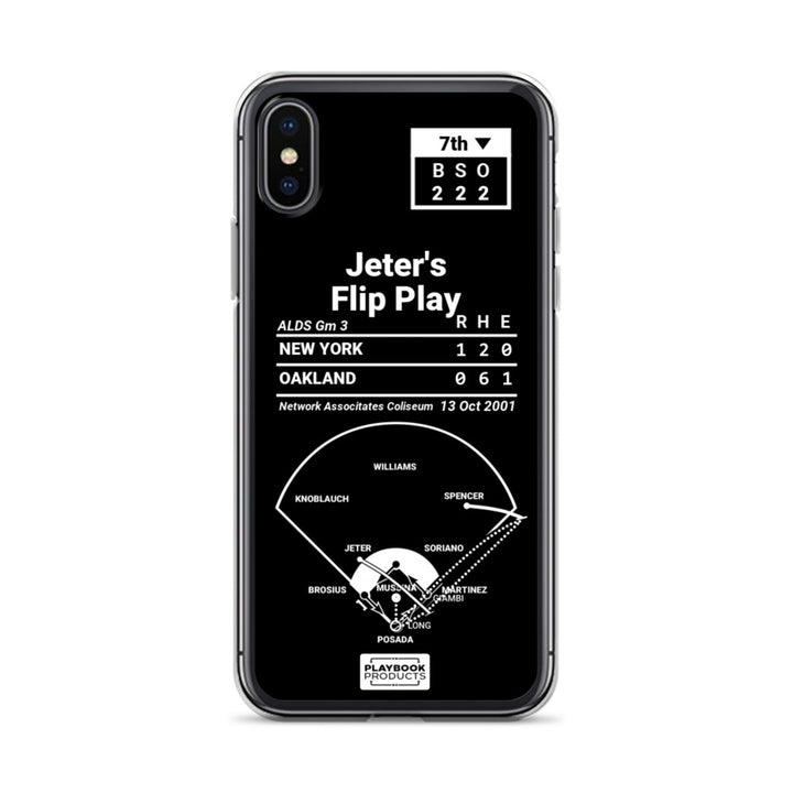 New York Yankees Greatest Plays iPhone Case: Jeter's Flip Play (2001)
