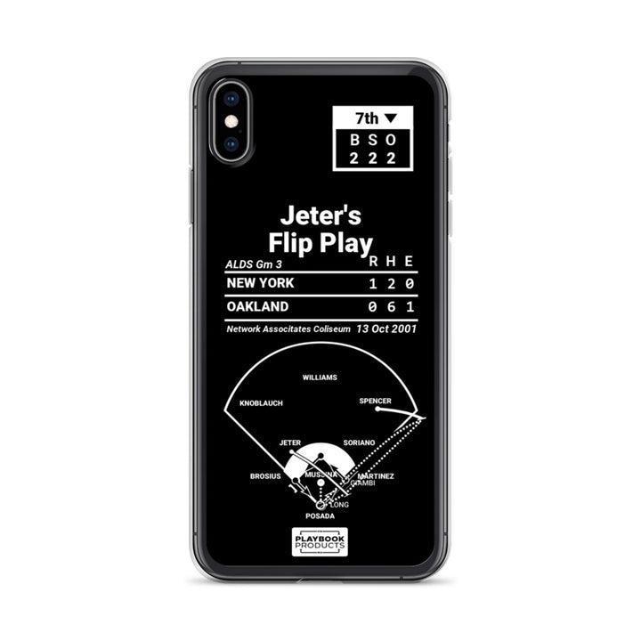 New York Yankees Greatest Plays iPhone Case: Jeter's Flip Play (2001)