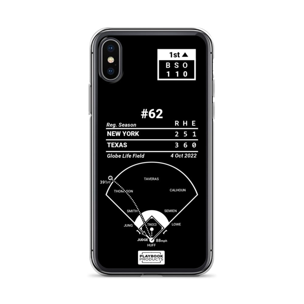 New York Yankees Greatest Plays iPhone Case: #62 (2022)