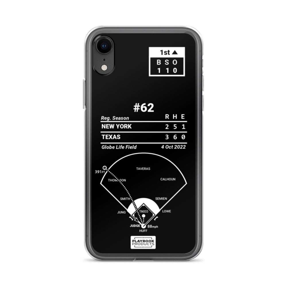New York Yankees Greatest Plays iPhone Case: #62 (2022)