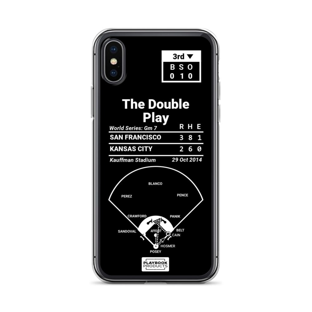 San Francisco Giants Greatest Plays iPhone Case: The Double Play (2014)