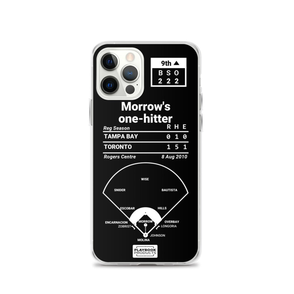 Toronto Blue Jays Greatest Plays iPhone Case: Morrow's one-hitter (2010)