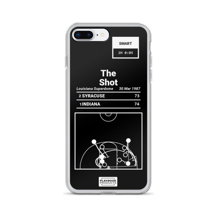 Indiana Basketball Greatest Plays iPhone Case: The Shot (1987)