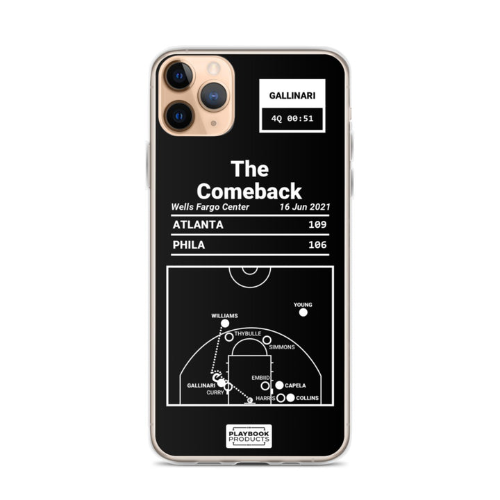 Atlanta Hawks Greatest Plays iPhone Case: The Comeback (2021)