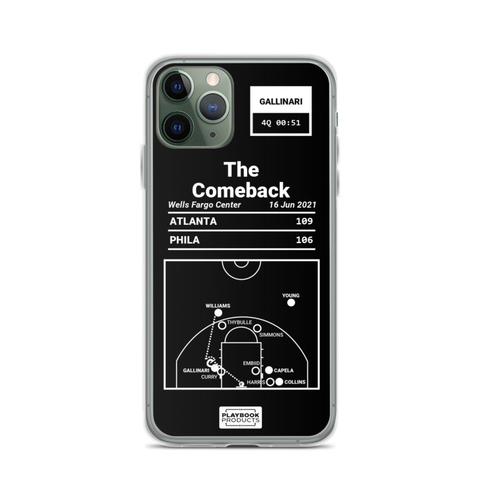 Atlanta Hawks Greatest Plays iPhone Case: The Comeback (2021)