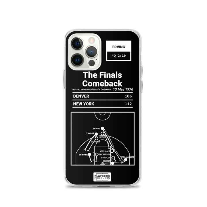 Brooklyn Nets Greatest Plays iPhone Case: The Finals Comeback (1976)