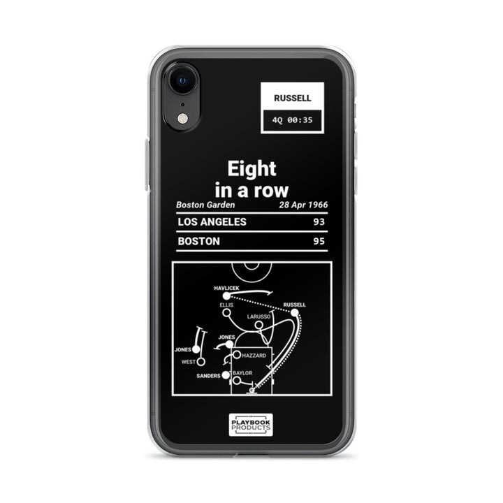 Boston Celtics Greatest Plays iPhone Case: Eight in a row (1966)